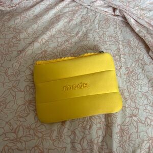 Rhode Yellow Makeup Pouch